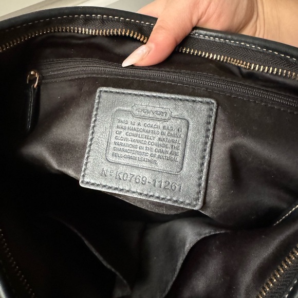 Coach Black Leather Hampton Ergo Shoulder Bag - Picture 11 of 15